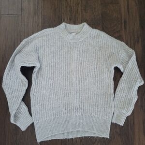 Cozy Gray Knit Sweater